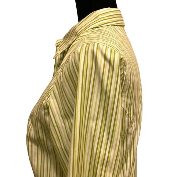 Liz Claiborne Striped Button Down Top - Picture 6 of 11